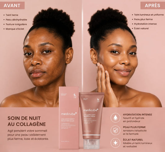 🌙 Medicube Collagen Night Wrapping Mask – Réveillez-vous avec une peau éclatante !